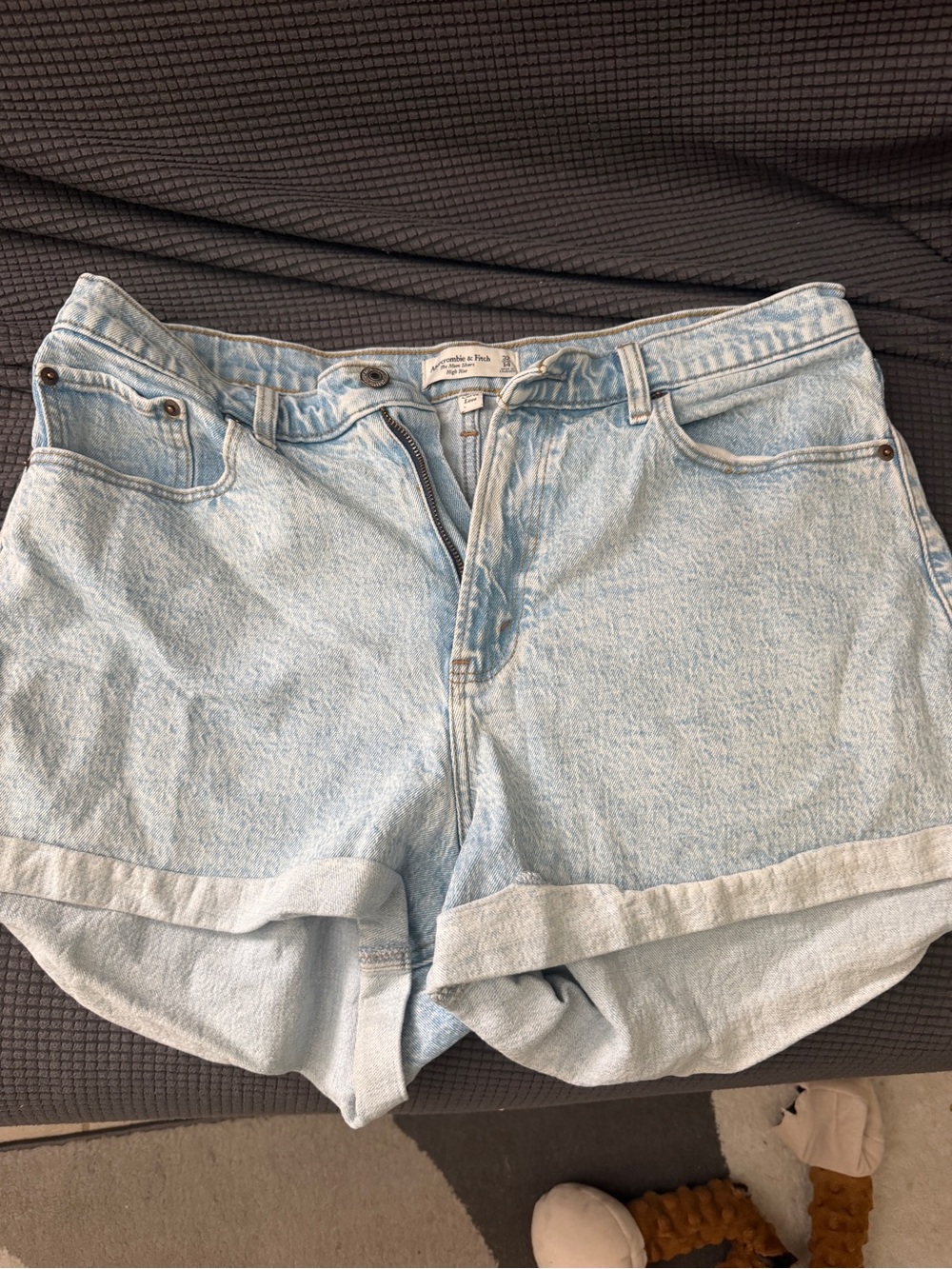 Abercrombie & Fitch Light Blue Denim Jean Shorts